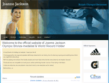 Tablet Screenshot of joannejackson.com